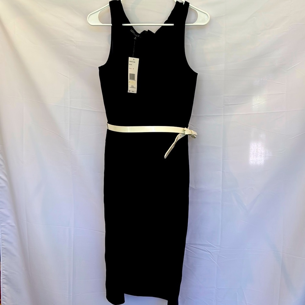 Lafayette 148 New York Black Sleeveless Sheath Dress - Size 10 NWT